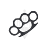 black color knuckle duster , best quality punch made with alloy metal
