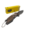 "Buck X75 Pakistan Knife - High-quality stainless steel blade with wooden handle, perfect for various cutting tasks."
